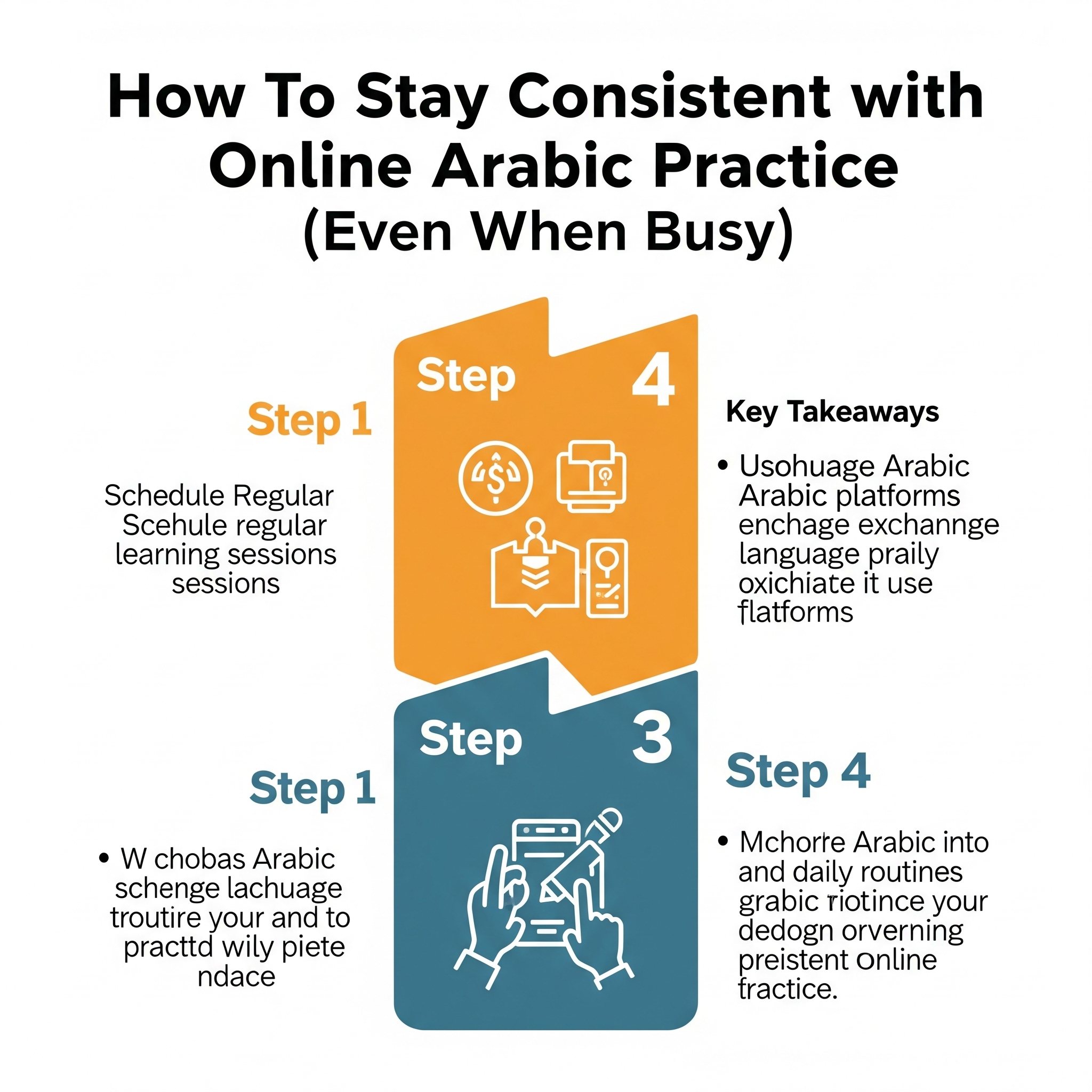 How To Stay Consistent with Online Arabic Practice (Even When Busy)