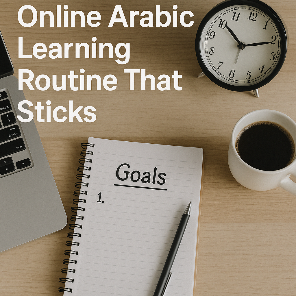 How to Build an Online Arabic Learning Routine That Sticks