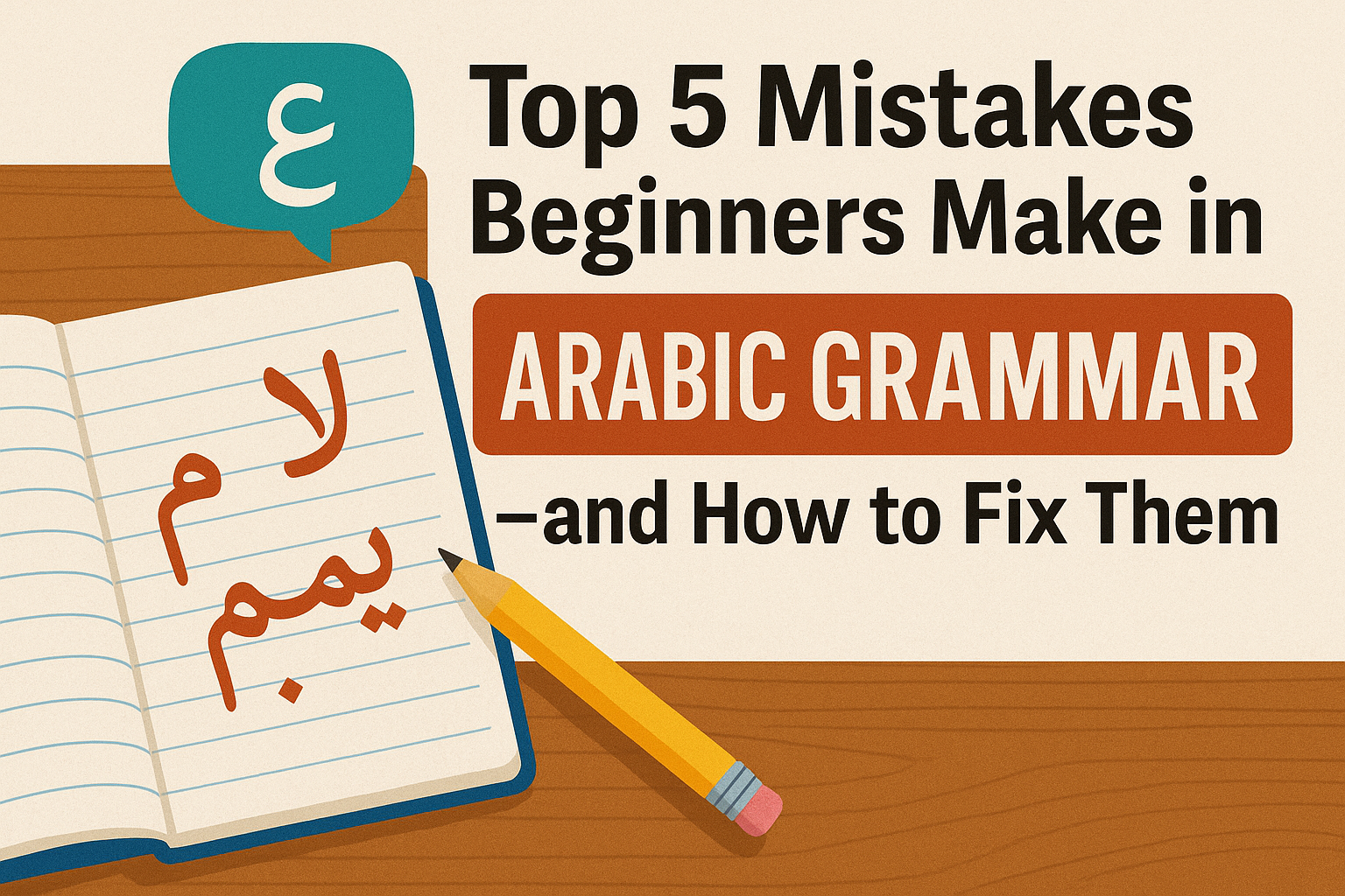 Top 5 Mistakes Beginners Make in Arabic Grammar—and How to Fix Them