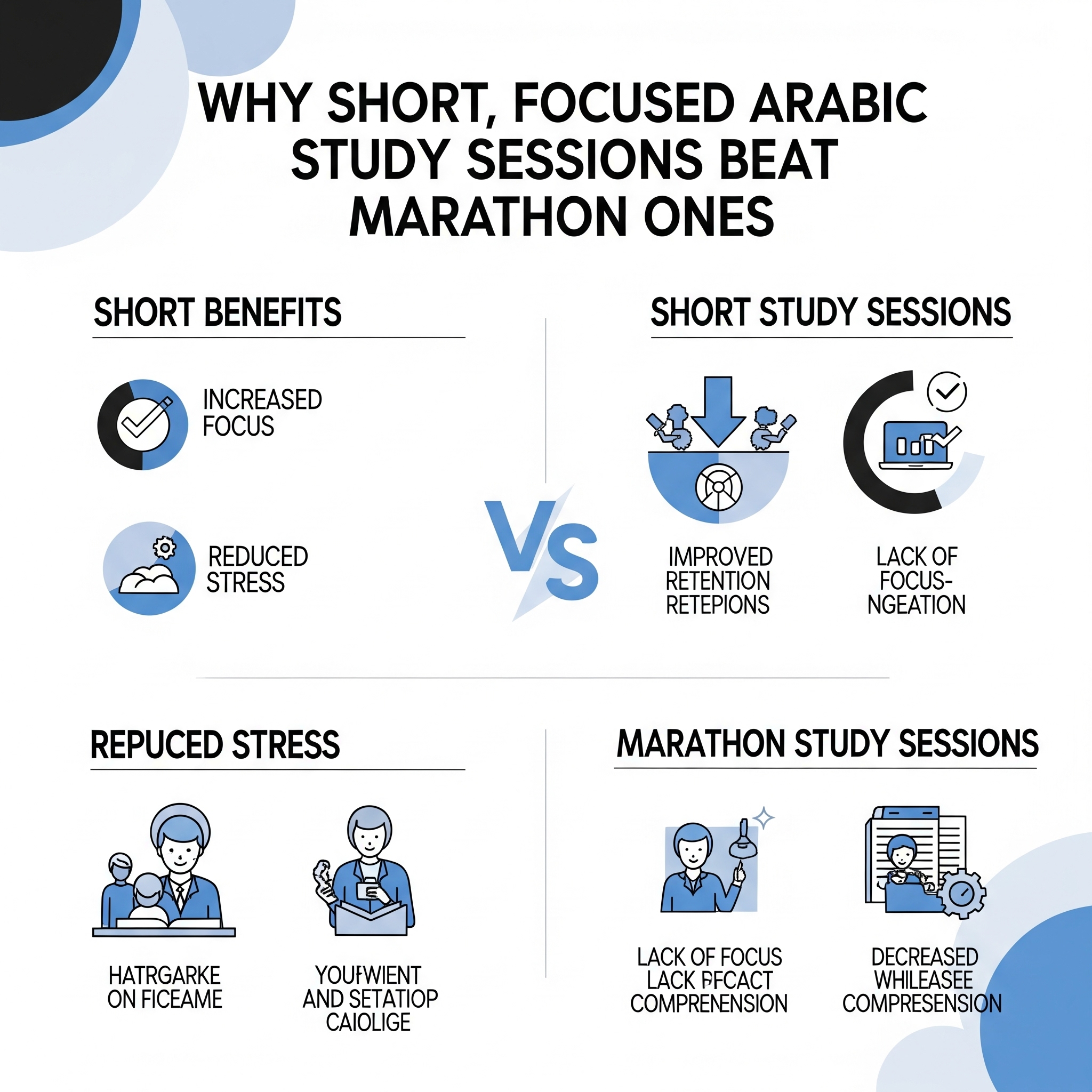 Why Short, Focused Arabic Study Sessions Beat Marathon Ones