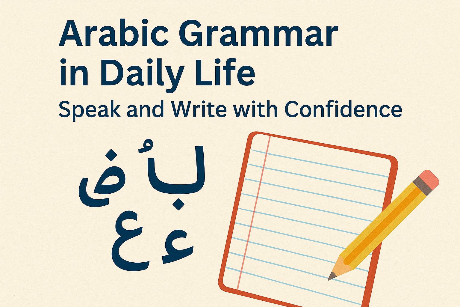 Arabic Grammar in Daily Life Speak and Write with Confidence